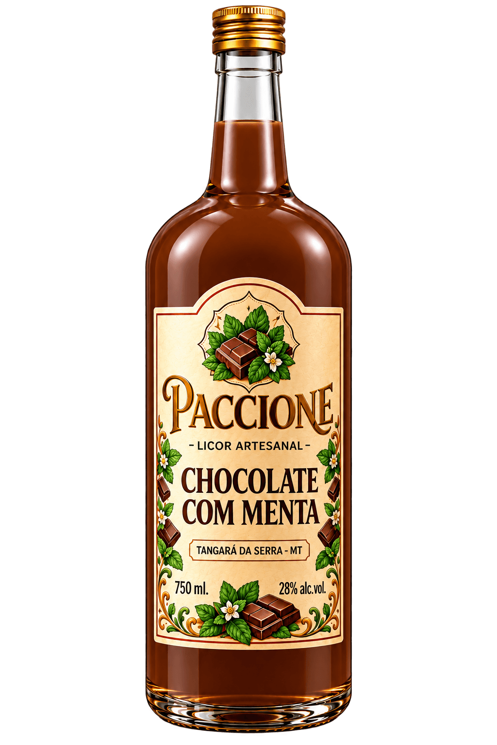 Licor de Chocolate com Menta